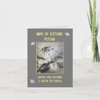 OUTTA THIS WORLD BIRTHDAY! NOTE CARD