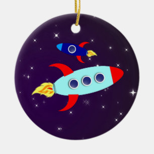 Outta This World! Boy Ceramic Ornament