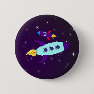 Outta This World! Girl 2 Inch Round Button