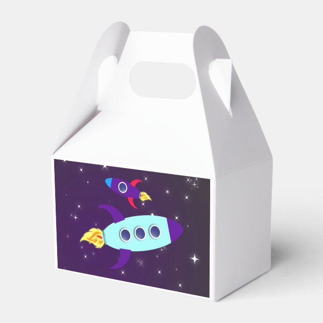 Outta This World! Girl Favor Box (Front Side)