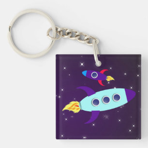Outta This World! Girl Keychain