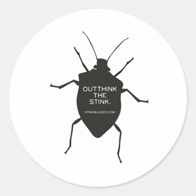 Outthink The Stink (Bug) Classic Round Sticker (Front)