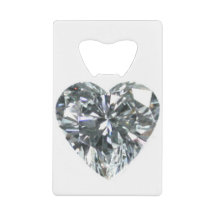 Ouverture de bouteille de coeur en diamant