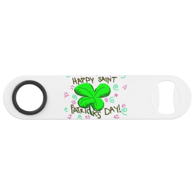 Ouverture de bouteille de vitesse St. Patrick's Da (Devant (Horizontal))