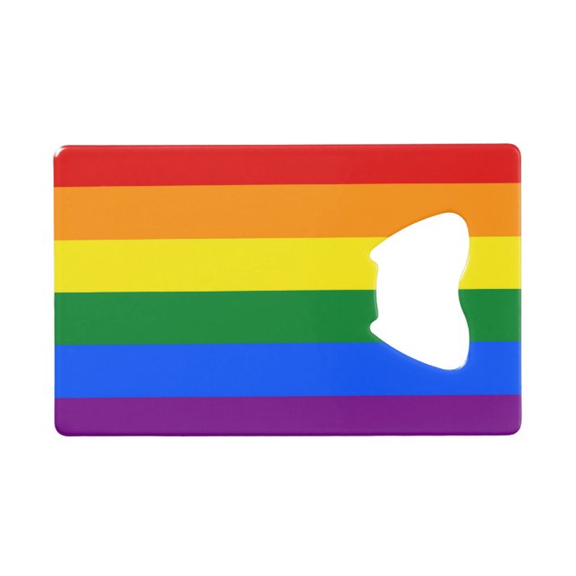 Ouverture de bouteille en acier avec drapeau de fi (Devant (Horizontal))