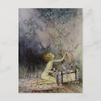 Ouverture de la boîte de Pandore Carte postale d'a