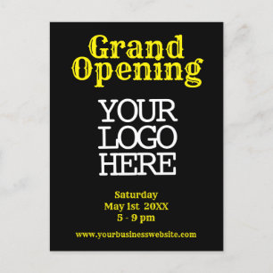 Ouverture du Grand Jaune noir   Logo  Invitation c