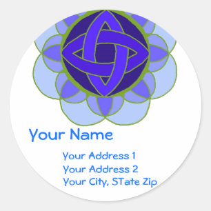 " Ouverture du Throat Chakra" Étiquette de adresse