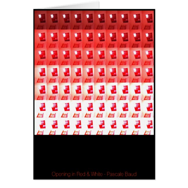 Ouverture en rouge et blanc pas à pas (Devant)