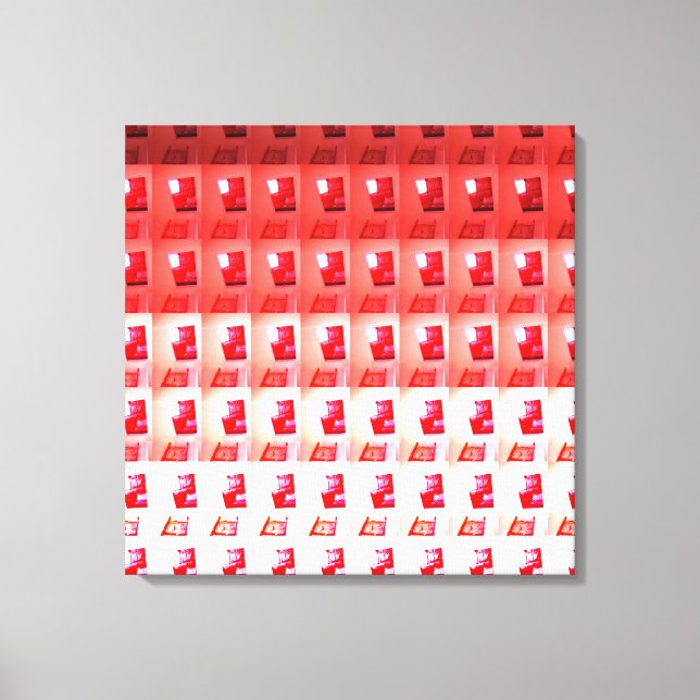 Ouverture en toile rouge et blanche pas à pas (Recto)