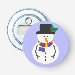 Ouvre-bouteille bouton bonhomme de neige Fierté LG