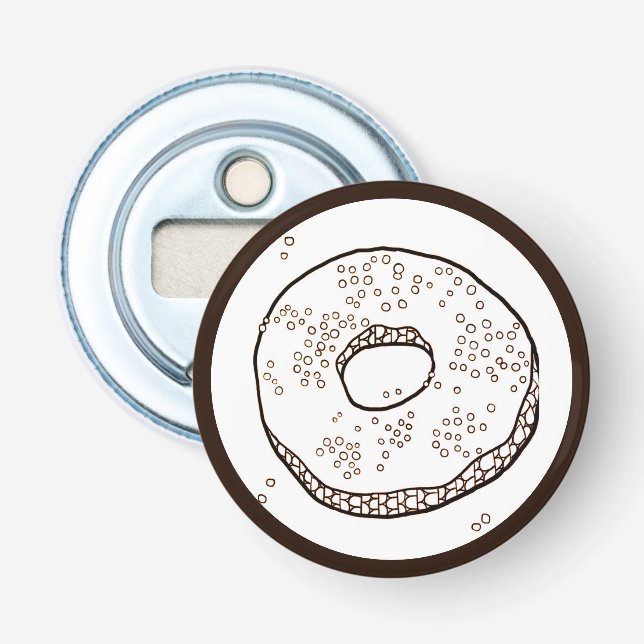 Ouvre-bouteille bouton GÂTEAU AU TRICOT (Devant)