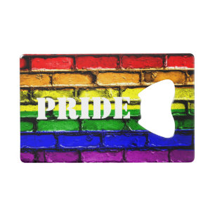 Ouvre-bouteille brique arc-en-ciel PRIDE