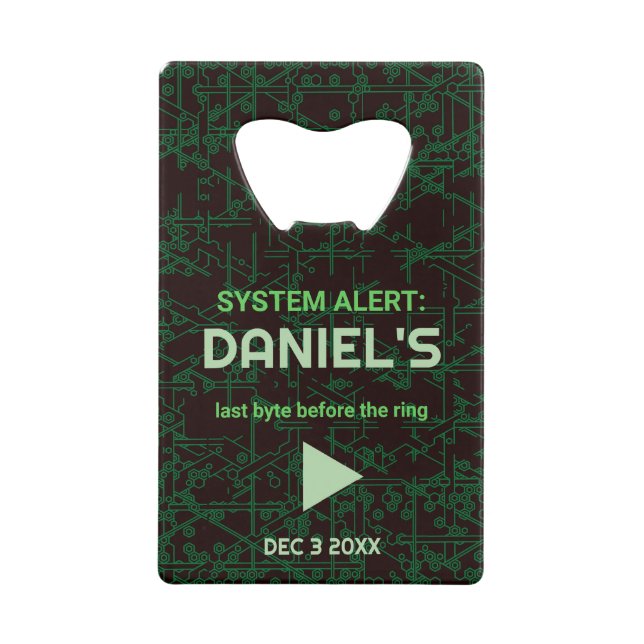 Ouvre-bouteille de l'enterrement de vie de garçon  (Devant)