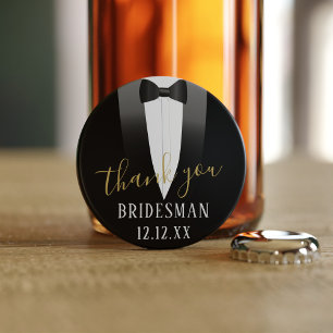 Ouvre-bouteille de smoking de mariage remerciement