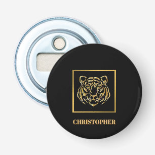Ouvre-bouteille rond personnalisé en forme de tigr