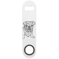 Ouvreur de bouteille anglais de bouledogue