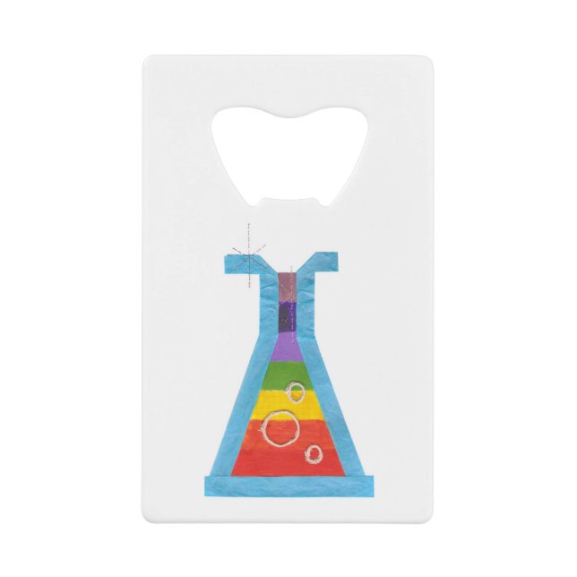 Ouvreur de bouteille de carte de crédit de fiole (Devant)