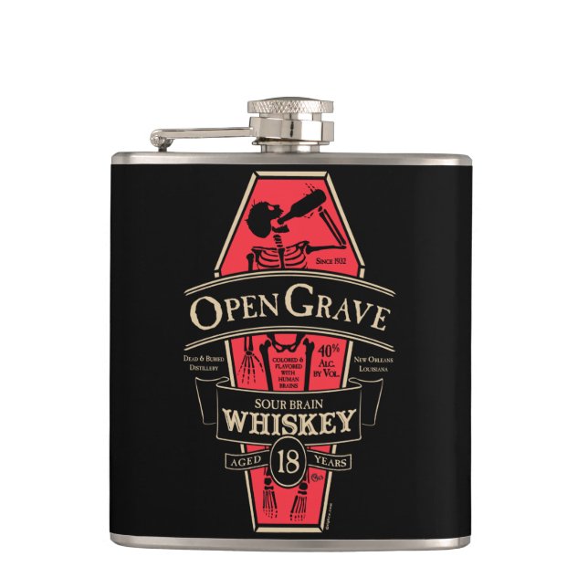 Ouvrez le flacon grave de whiskey (Devant)