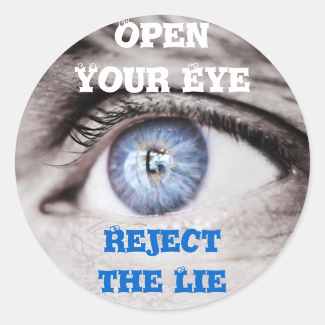 Ouvrez les autocollants de vos yeux (Devant)