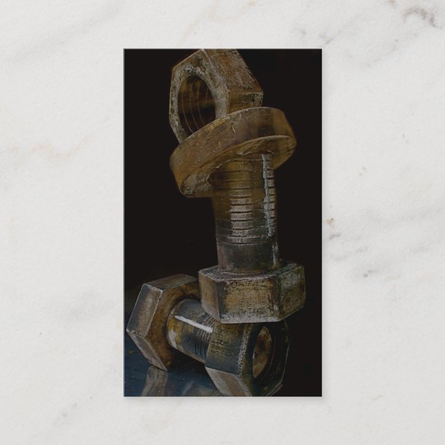 Ouvrier de construction carte de visite (Devant)