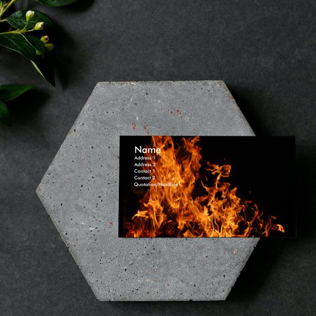 Ouvrir le Carte de visite de flamme (Open Flame Business Card)
