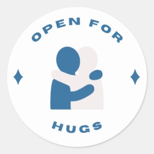 Ouvrir pour les autocollants de Hugs