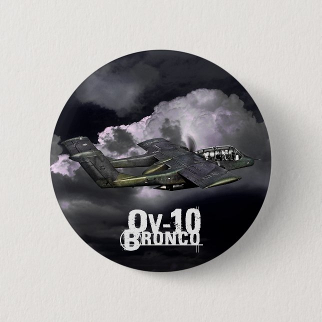 OV-10 Bronco 2 Inch Round Button (Front)