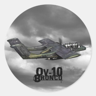 OV-10 Bronco Classic Round Sticker
