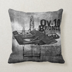 OV-10 Bronco Throw Pillow