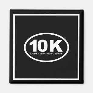 Oval 10K Measurements -   Running Fitness -.png Magnet