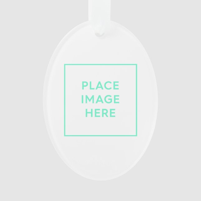 Oval Acrylic Ornament (Front)