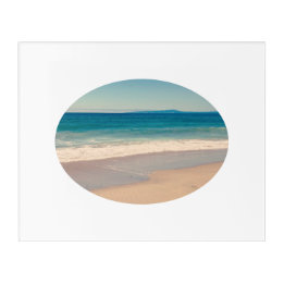 Oval Border Horizontal Photo 20" x 16" Acrylic Print
