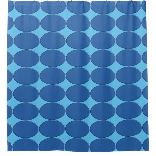 Oval Button - blue + your backgr. & ideas (Front)