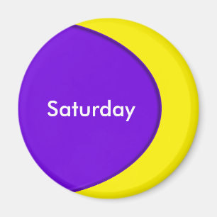 OVAL BUTTON - violet + your text & ideas Magnet