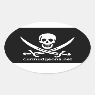 Oval Curmudgeons Stickers