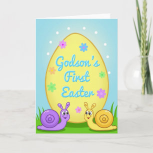 Oval First Springtime Card