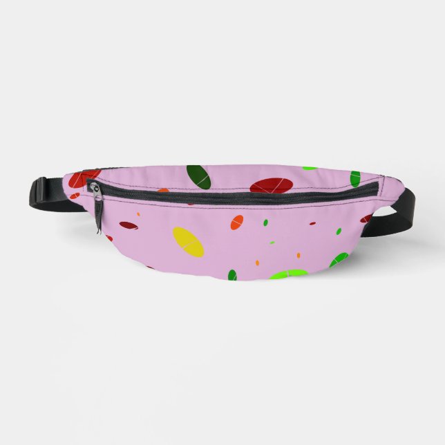 Oval Fun on Pink Fanny Pack (Front)
