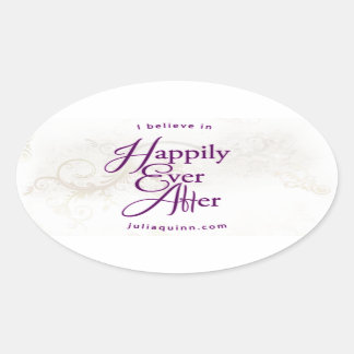 Oval Happily Ever After Sticker