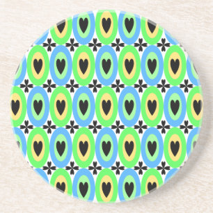 Oval Hearts Coaster