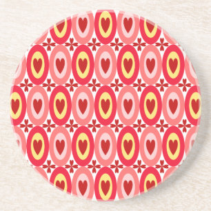 Oval Hearts Coaster