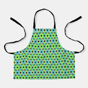 Oval Hearts Pattern Apron