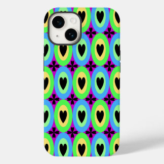 Oval Hearts Pattern Case-Mate iPhone 14 Case