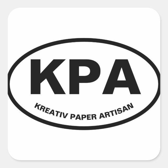 Oval KPA Sticker (Front)