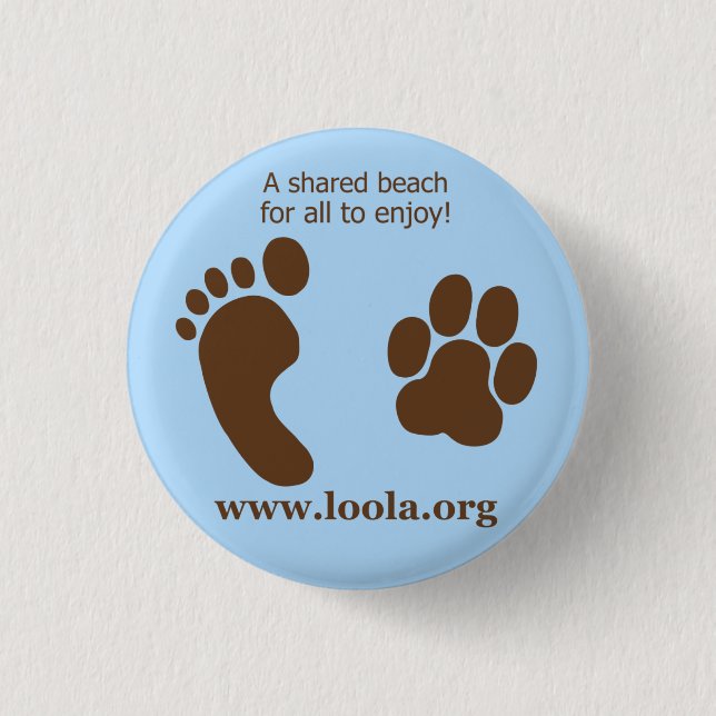 Oval LOOLAorg Metal Button (Front)