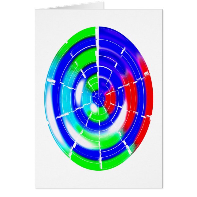 Oval maze art card (Front)