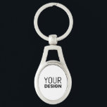 Oval Metal Keychain [ Other Shapes]<br><div class="desc">Design your own oval metal keychain design using Pixelied's free online design tool</div>