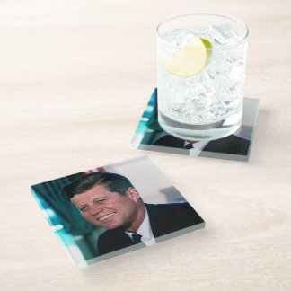 Oval Office of President John F. Kennedy Glass Coaster