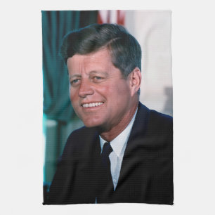Oval Office of President John F. Kennedy Kitchen Towel