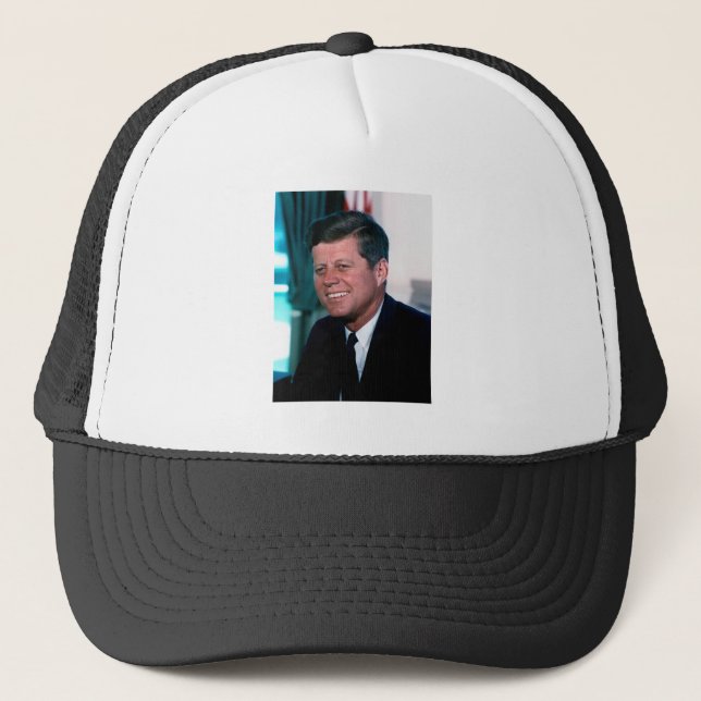Oval Office of President John F. Kennedy Trucker Hat (Front)